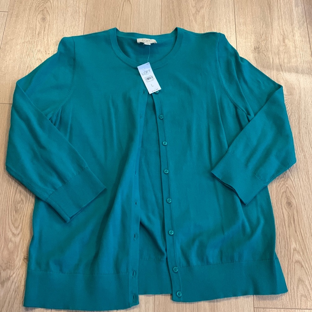 NWT Loft Button Down Sweater